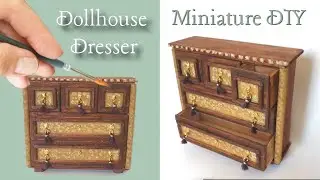 Miniature DRESSER From WICKED Movie ~Glinda & Elphaba's DRESSER~ #Wicked #WickedMovie #miniatures
