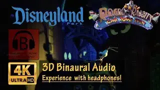 [4K, 3D Audio] Roger Rabbit's Car Toon Spin Full Ride POV 4K Low Light 3D Binaural Audio