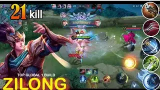 Zilong one hit build | Zilong best build 2023 | Zilong official #zilong