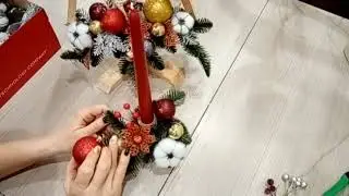 Новогодний подсвечник