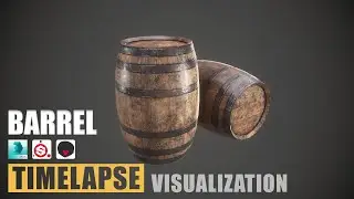 Barrel Game Ready Time-lapse Visualization in 3Ds Max, Substance Painter and Marmoset Toolbag