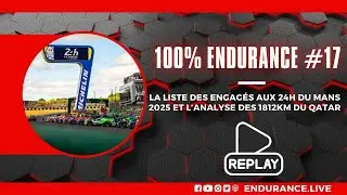 REPLAY I 100% Endurance #17 - Liste des engagés aux 24H du Mans 2025 et 1812Km du Qatar