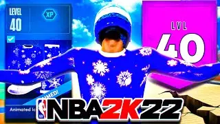 I HIT LEVEL 40 AND UNLOCKED ANIMATED ICED OUT BUNDLE ON NBA 2K22 NEXT GEN!