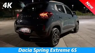 Dacia Spring 2023 - FIRST look at Night in 4K | Extreme (Exterior - Interior)