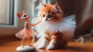 The bullied Sad Kitten Who loved dancing 🥺#aicat#ai#catstory