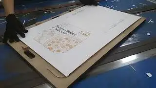 Пресс валковый плоскопрокатный MPD-1600. Производство (вырубка) коробки для пиццы из гофрокартона