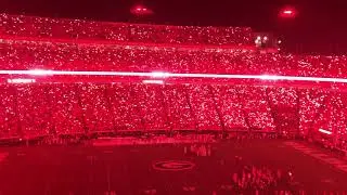 UGA Sanford Stadium Krypton Light Up Red Out vs South Carolina 9-19-2021 - 