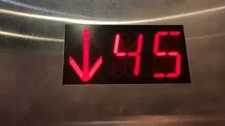 Fast 1000 FPM ThyssenKrupp Momentum traction service elevator @ Miami Tower Downtown Miami, FL