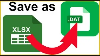 How to convert Excel files to .dat files