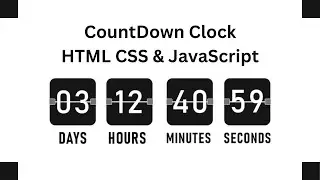 count down timer using html css and javascript. source code is free.