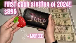 FIRST CASH STUFFING OF 2024 | $895 | January 2024 | Cash Budget System