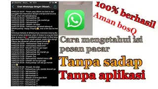 Tersimple ! Tips melihat isi chat doi tanpa aplikasi tanpa sadap! Gampang banget | #tipssanti