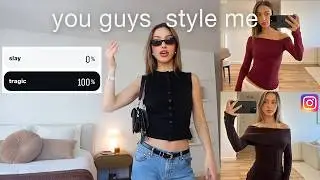 letting my followers pick my outfits for a week (because i'm indecisive)