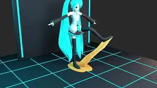 MMD girl's boots are stuck in glue [TEST]