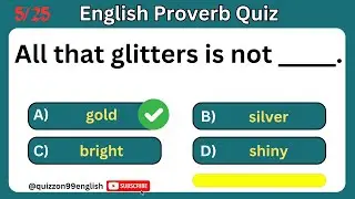 25 Essential English Proverbs Quiz: Fun, Fast & Easy Learning! 🚀💡 03