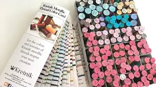 64 Kreinik разновидности, предназначение, карта цветов. Моя коллекция металлика Kreinik