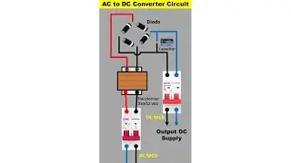 AC to DC Converter using Transformer, diode & Capacitor | Bridge Rectifier 
