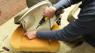 DIY Auto upholstery | Replacing torn seat upholstery in the Sequoia