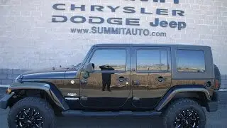 2008 JEEP WRANGLER SAHARA 6 SPEED 4 DOOR WRANGLER WALK AROUND REVIEW SOLD! 8883 www.SUMMITAUTO.com