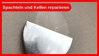 Spachteln und Kellen schleifen und Grate entfernen Werkzeugpflege / Trockenbau - Dachausbau DIY