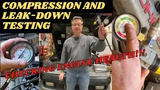 How to do an engine compression and leak-down test!