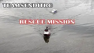 TeamSendItRC: RC Boat TFL 1105 Princess Yacht & Aquacraft Atlantic II Tug Boat Rescue Mission