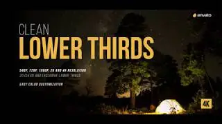 Free After Effects Clean Lower Thirds - Download Free