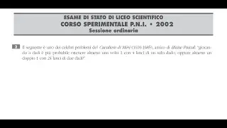 I dadi dell'amico di Pascal - Quesito di Maturità di Probabilità