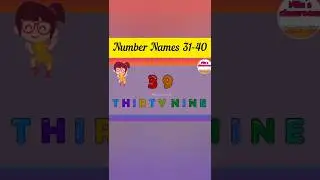 Number Names  31 to 40 #kids #shorts #numbernames