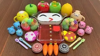 MIXING FLOAM INTO CLEAR SLIME AND GLOSSY SLIME || MOST SATISFYING SLIME VIDEOS