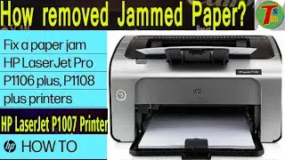 HP LaserJet p1007 printer paper jam