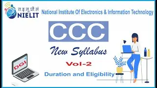 CCC Latest Syllabus Complete Detail and Explanation.....