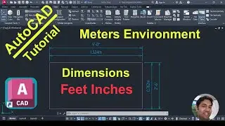How to Create a Feet Inches Dimension style for a Meters unit Environment in AutoCAD