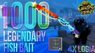 [GPO] USING 1,000 LEGENDARY BAIT WITH *DEVIL FRUIT ROD* ON 4X LOGIA
