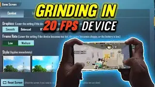 Grinding in 20 FPS Device ⚡ low end device bgmi montage | 2gb ram bgmi gameplay