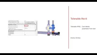 Tolerable Revit 80. Ошибка при загрузке семейства после удаления параметра