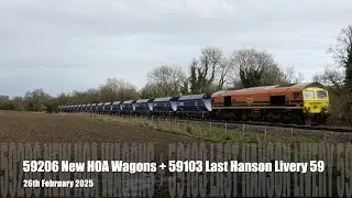 59206 With New HOA Wagons + 59103 Last Hanson Livery 59 - 26.02.25 - 4K