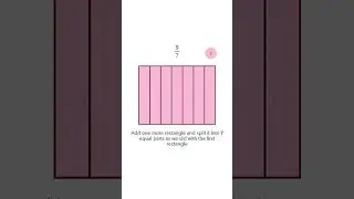 How to present 9/7 on Model #maths #fraction #tricks