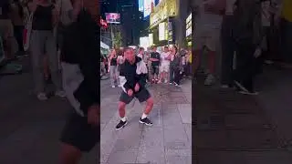 Watch how fast the crowd forms