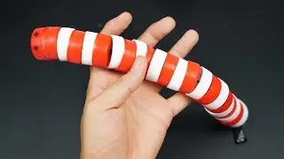 Make a Snake Toy From Plastic Bottle Caps | Ideas with Plastic Bottle