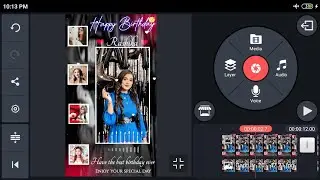 Birthday Video Maker In Kinemaster 💯 | Happy Birthday Status | Happy Birthday Template black screen
