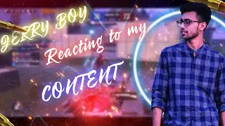 Jerry Boy's Reaction On My Content | Jerry Boy Reaction | Pubg Montage Jerry Boy | Jerry Boy |Naruto