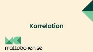 Matte 1/2 - Adam - Statistik - Korrelation
