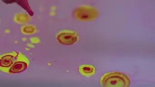 RELAXING MUSIC | Acrylic Paint Drops In Water