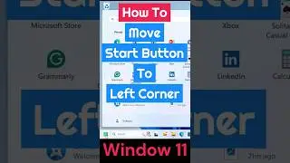 How to change position of Start button in Windows 11? #viralshorts #windows11 #windowstutorials