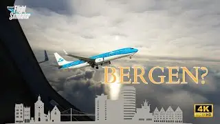 CINEMATIC | SMOOTH landing during SUNSET in Bergen | MSFS