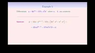 Basic Differentiation Rules