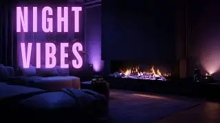 Night Vibes R&B 🌙 Chill R&B Mix | Cozy Fireplace, Late Night Relax & Smooth Soul