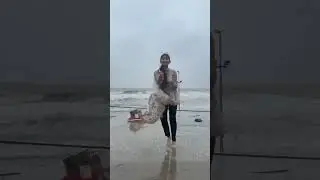 I almost flew away😅🌧️😱 jk