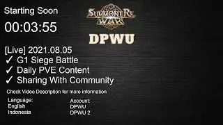 [ID/ENG] G1 SIEGE BATTLE, SUMMONERS WAR